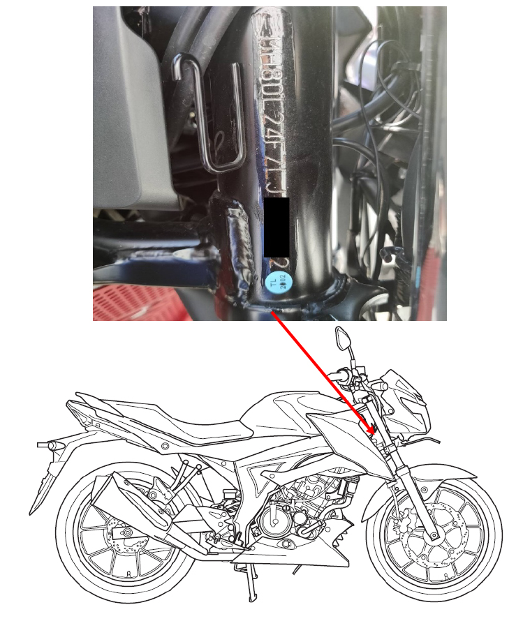 BANDIT 150 煞車燈泡 召回改正車輛之區分辨別方式